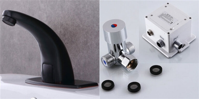 Water powered sensor faucets in Oil Rubbed Bronze Finish