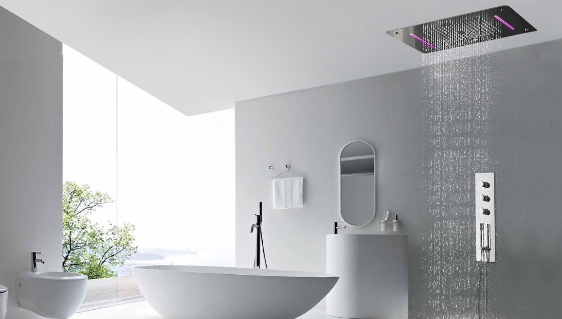Read more about the article Installations for Platinum Shower Set Thermostatic Mixer LED Ceiling Shower Head