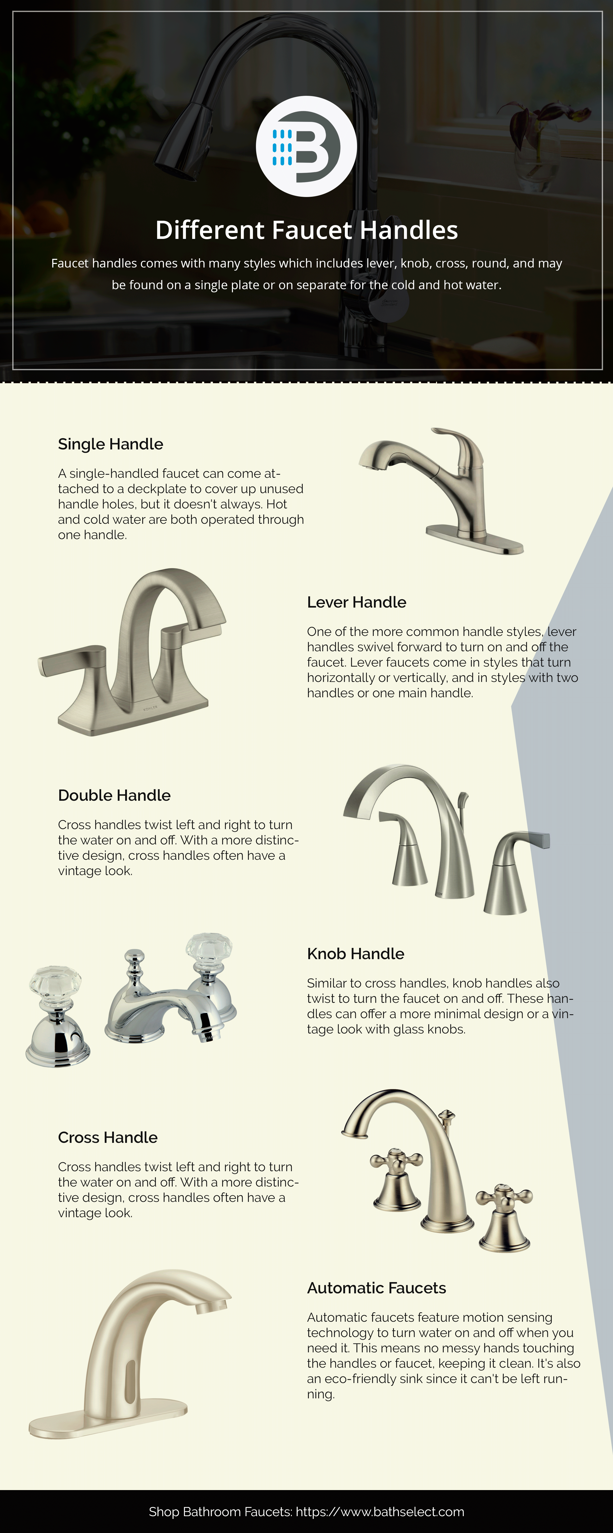 Faucet's handle options