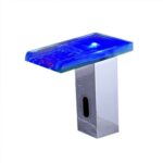 Water Powered LED Motion Sensor Waterfall Automatic Faucet