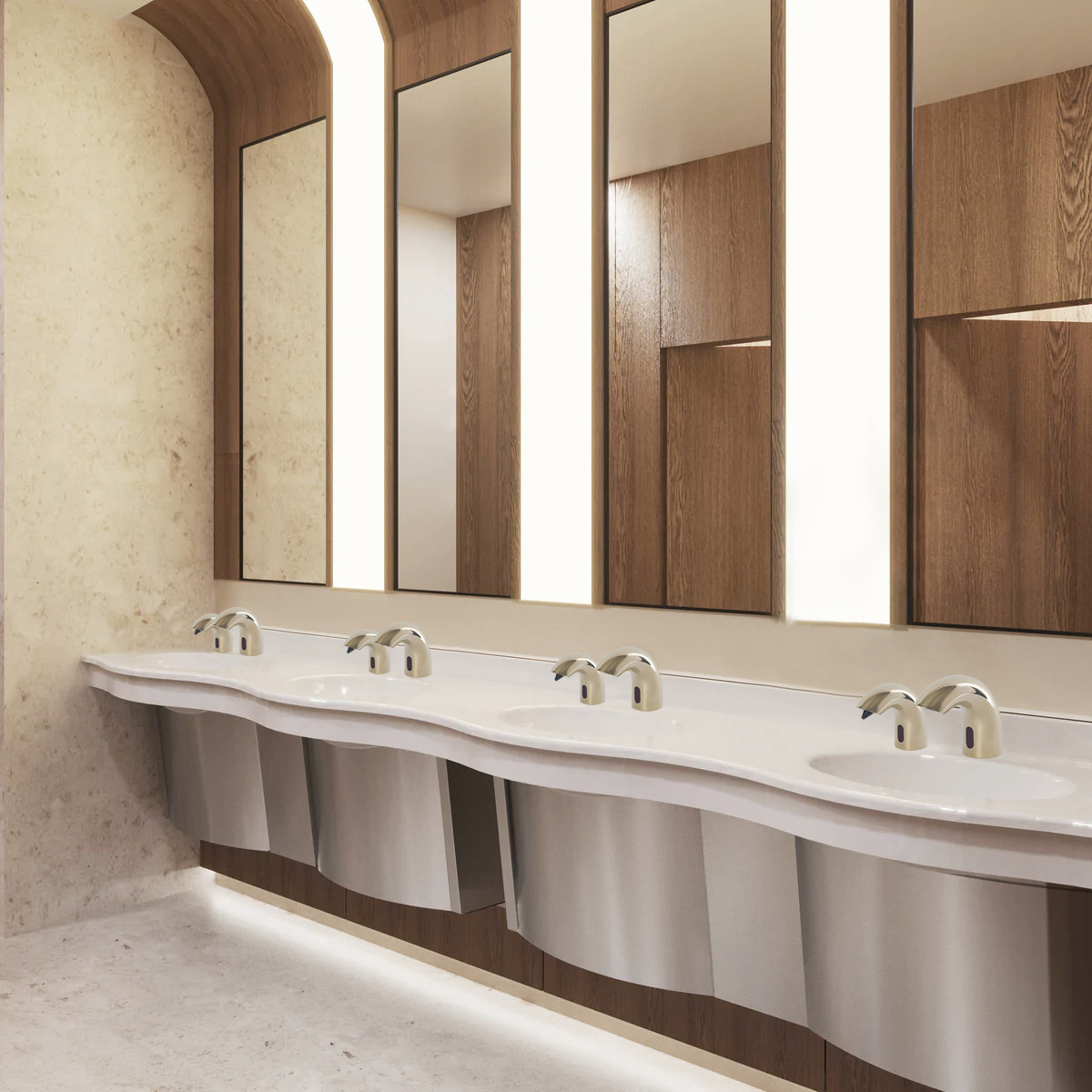 Read more about the article Designing High-Traffic Restrooms with Touchless Bathroom Faucets