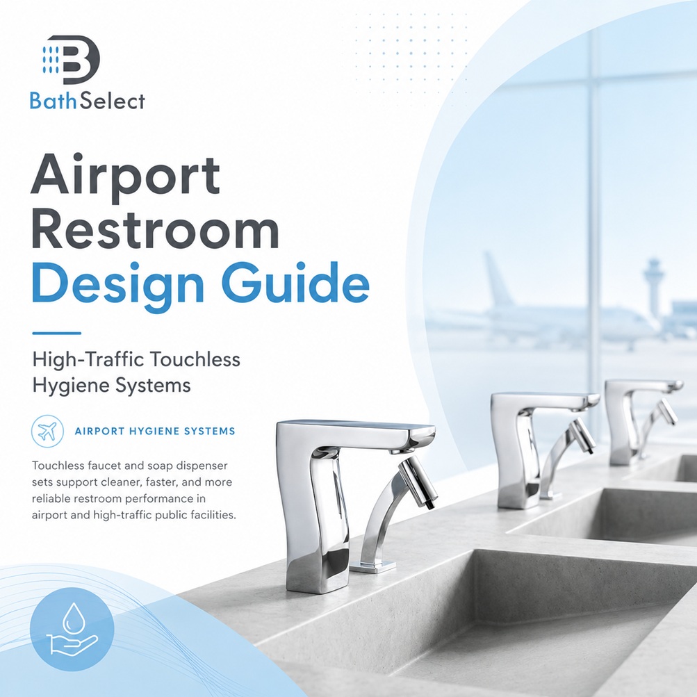 You are currently viewing Airport Restroom Design Guide for High-Traffic Touchless Hygiene Systems
