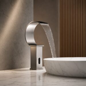 Read more about the article BathSelect Waterfall Brushed Nickel Sensor Faucet Review