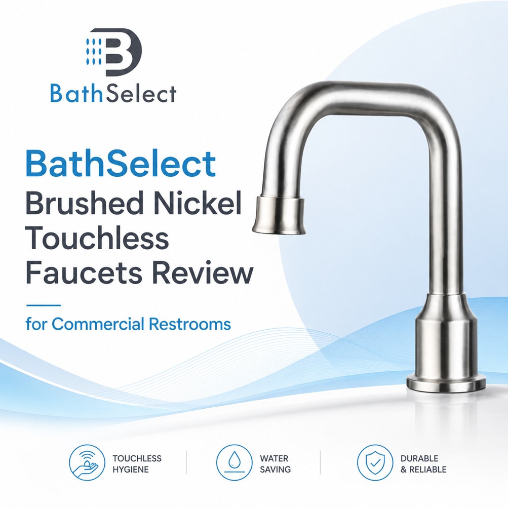 You are currently viewing BathSelect Brushed Nickel Touchless Faucets Review for Commercial Restrooms