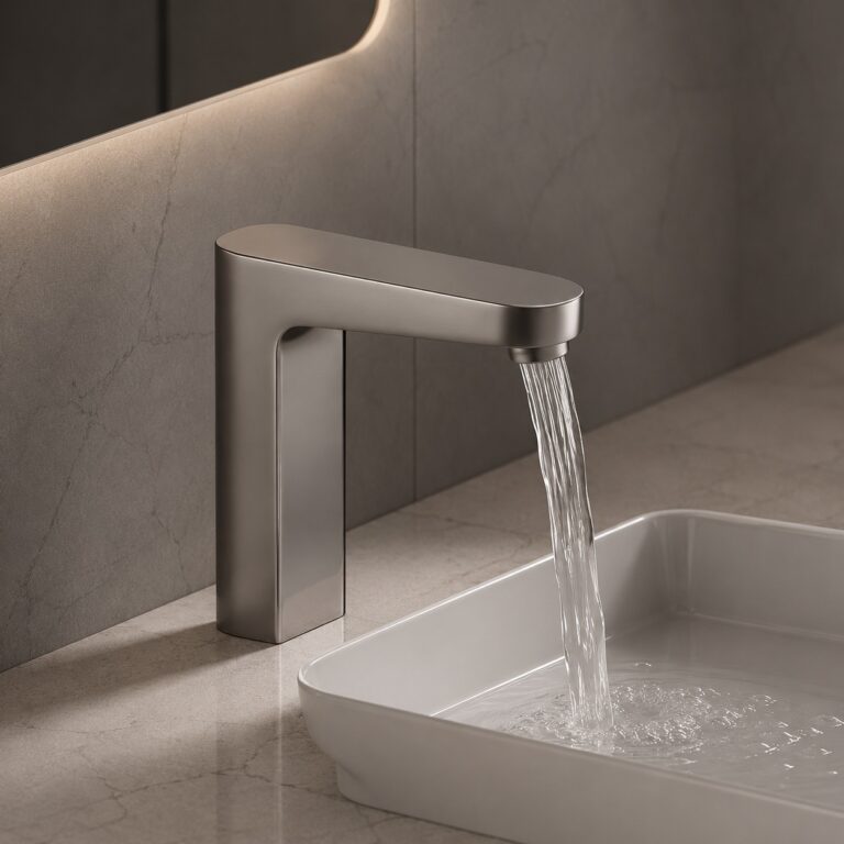 Read more about the article BathSelect Solo Brushed Nickel Automatic Sensor Faucet