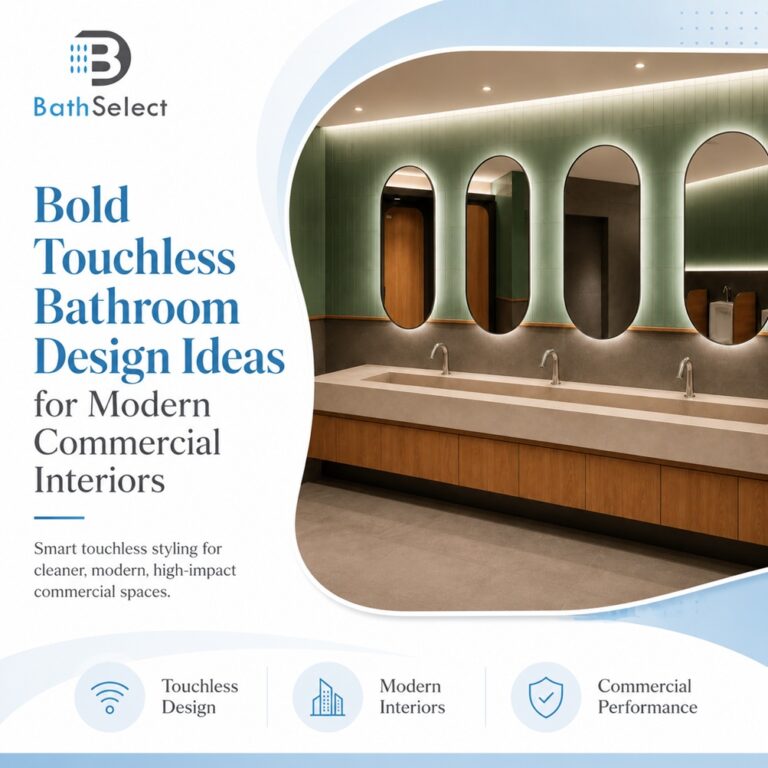 Read more about the article Bold Touchless Bathroom Design Ideas for Modern Commercial Interiors