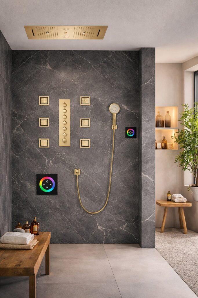 Premium shower panel set
