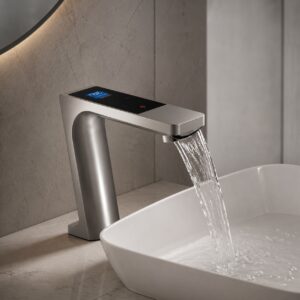 Read more about the article Genoa Digital Brushed Nickel Touch Sensor Faucet