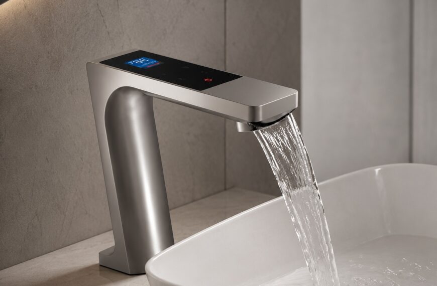 Genoa Digital Brushed Nickel Touch Sensor Faucet