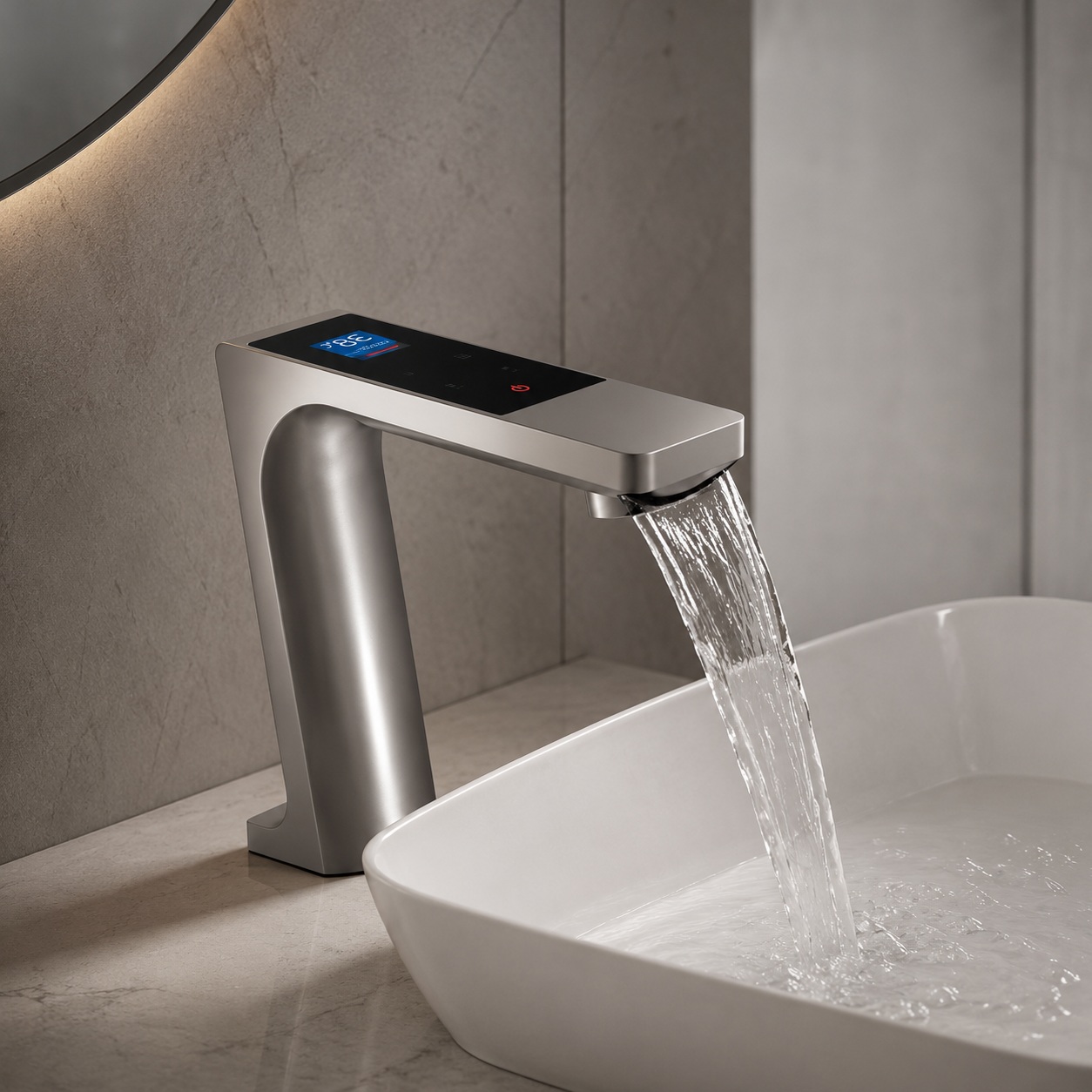 You are currently viewing Genoa Digital Brushed Nickel Touch Sensor Faucet