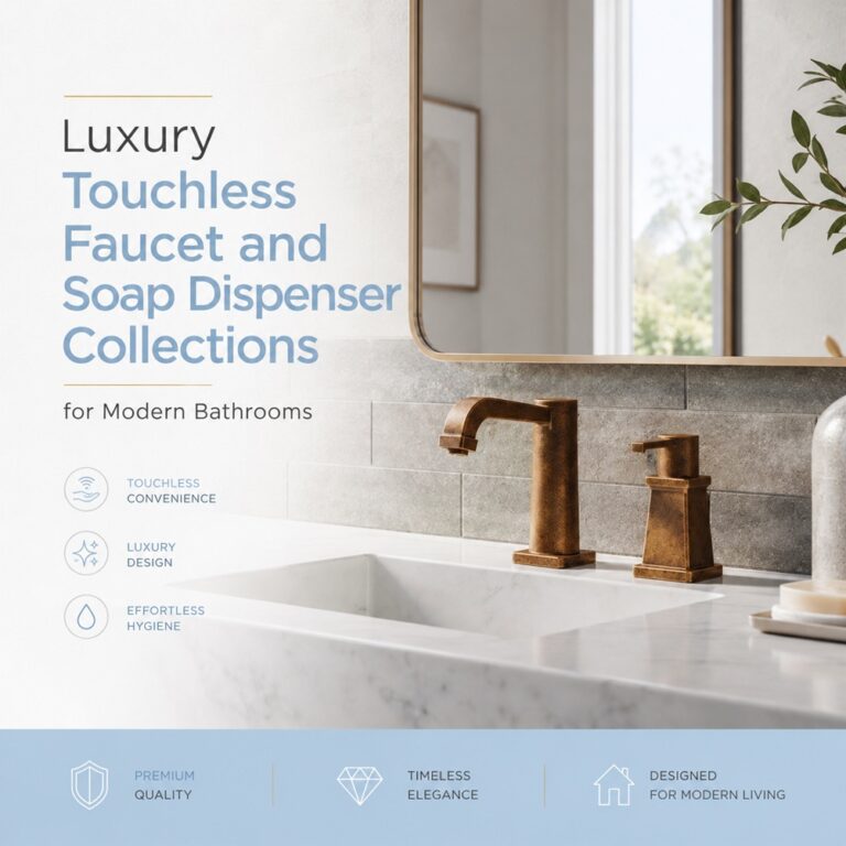 Read more about the article Luxury Touchless Faucet and Soap Dispenser Collections for Modern Bathrooms
