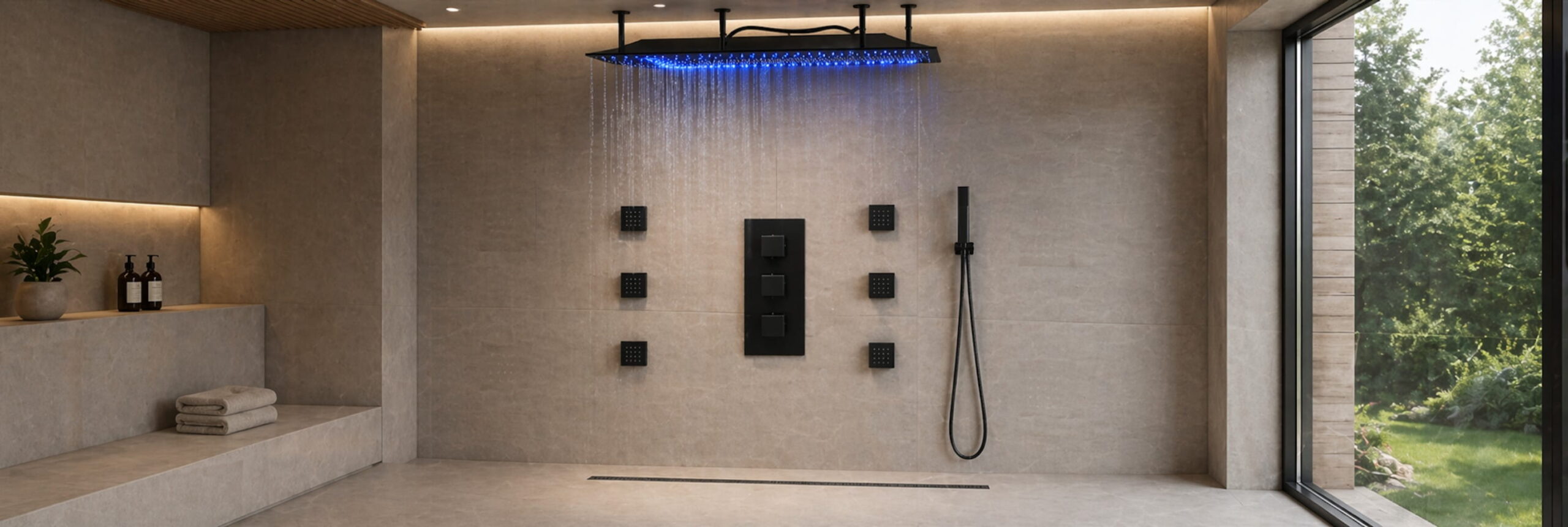 Read more about the article Premium Digital Shower Sets with LED, Music, and Thermostatic Control