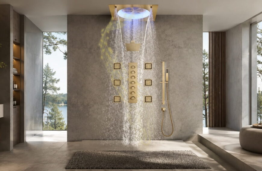 High-End Shower Fixtures with Designer Finishes and Modern Performance
