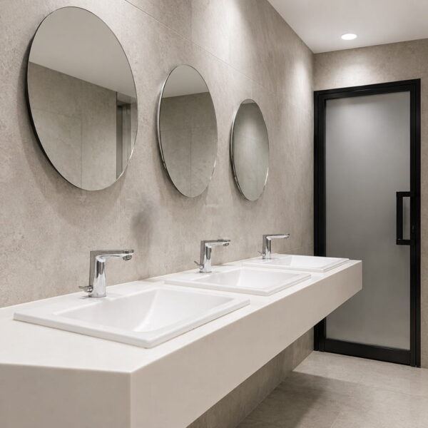 Modern Touchless Sensor Faucet Designs for Commercial Bathrooms