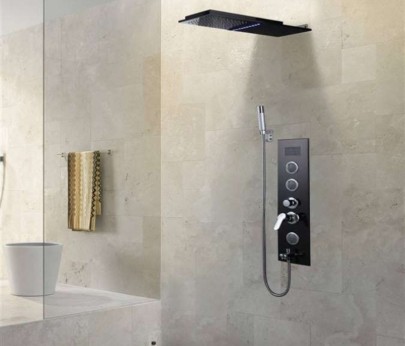 Designer shower head set