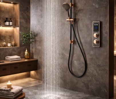 Luxury shower head detail