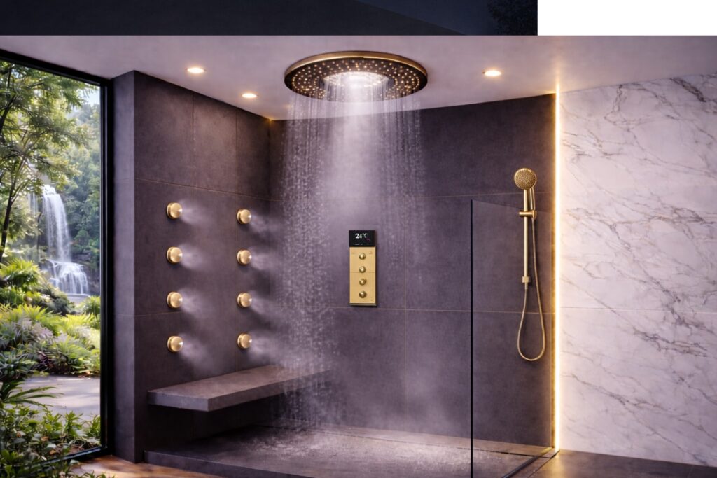 Commercial shower system design