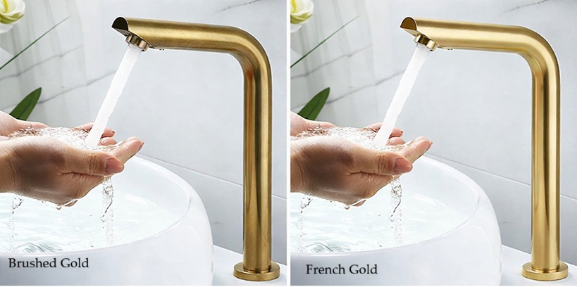 Water powered touchless bathroom faucet