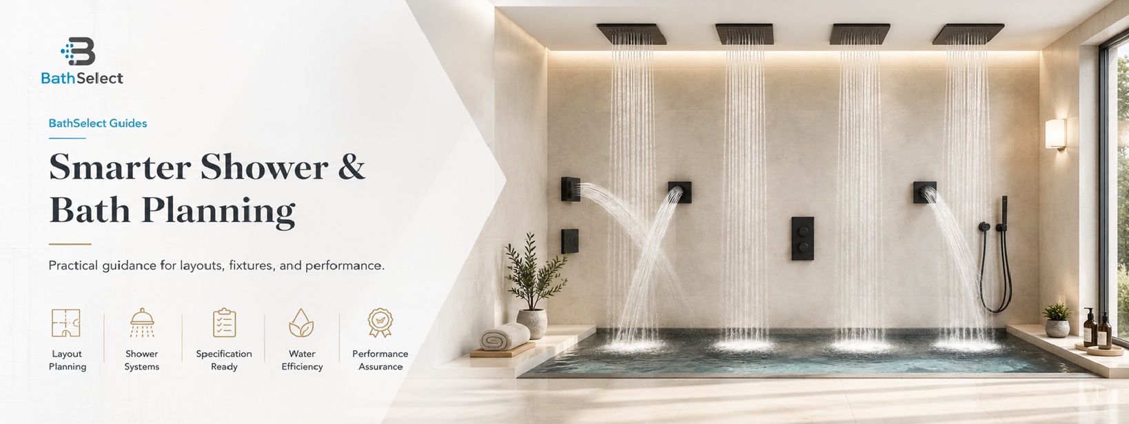 Smarter Shower Bath Planning Practical guidance for layouts fixtures and performance