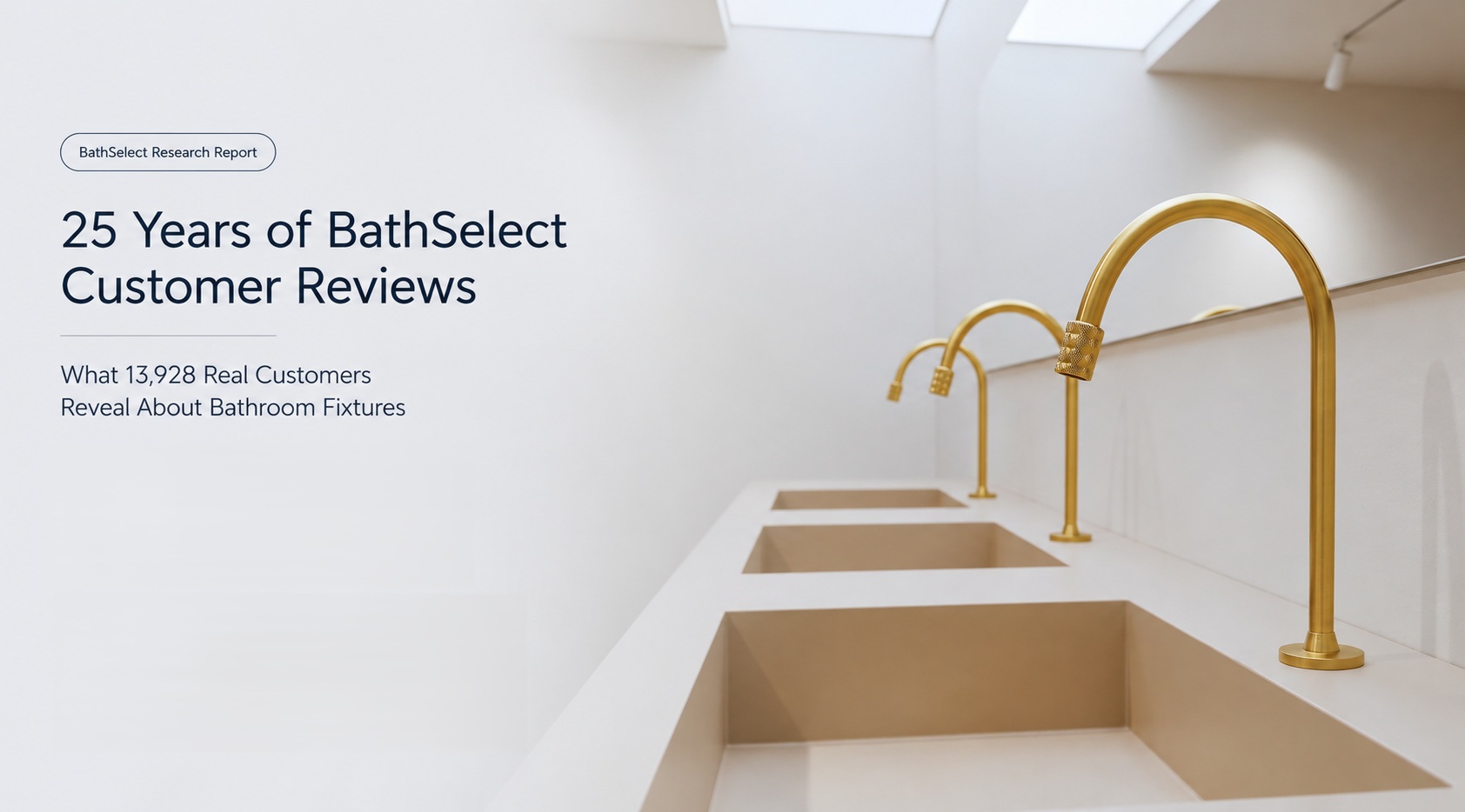 BathSelect customer experience study featuring 25 years of bathroom fixture customer reviews and satisfaction insights