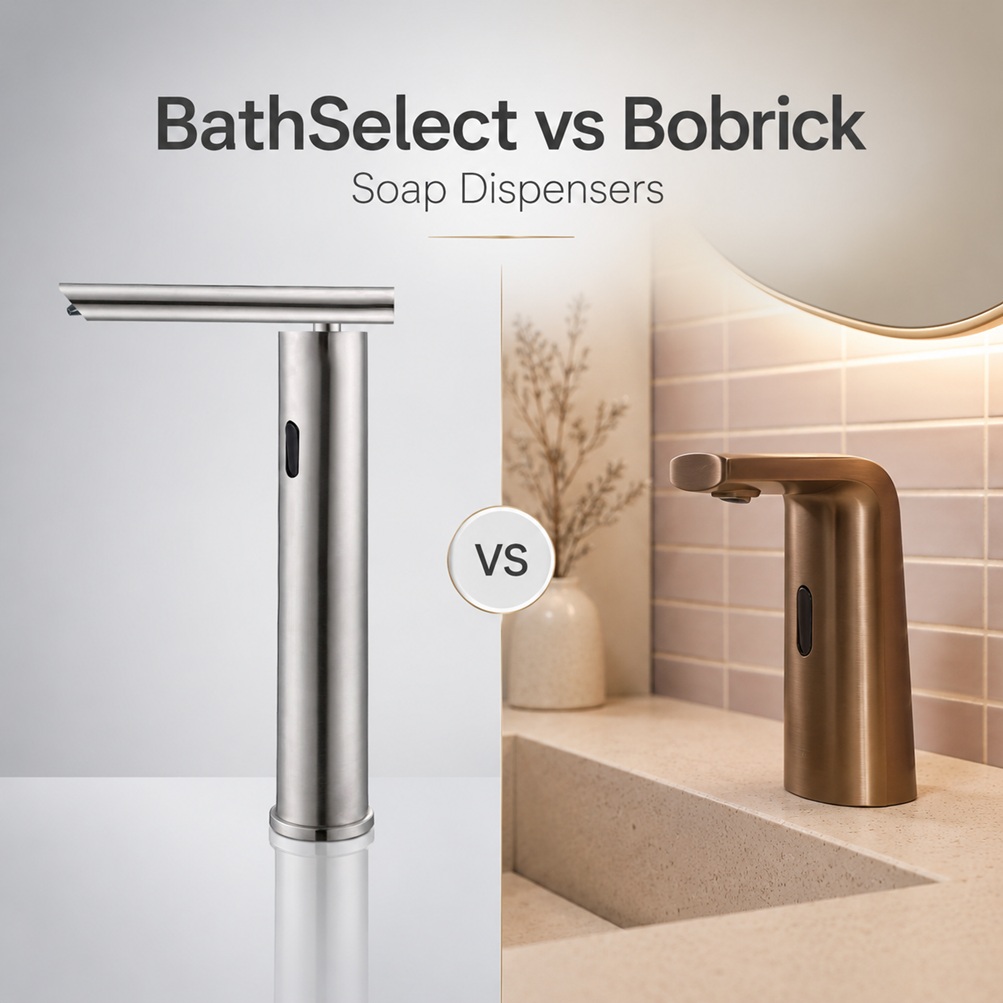 BathSelect vs Bobrick Soap Dispensers