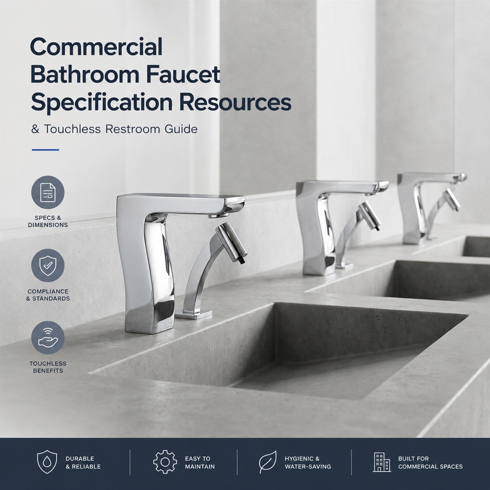 Read more about the article Commercial Bathroom Faucet Specification Resources & Touchless Restroom Guide