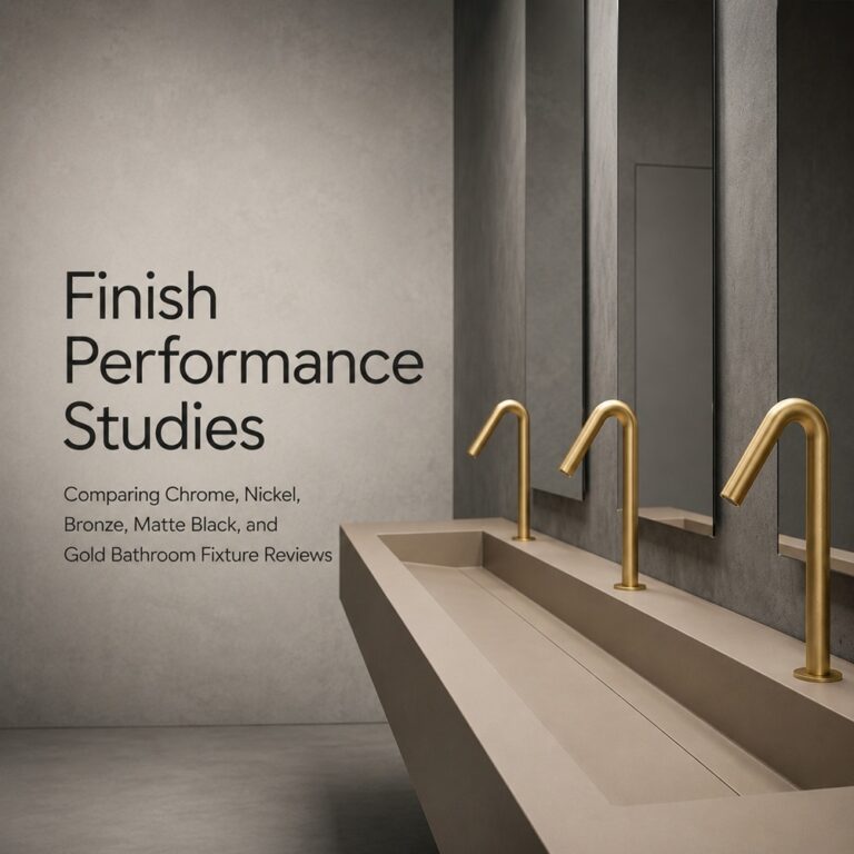 Read more about the article Finish Performance Studies: Comparing Chrome, Nickel, Bronze, Matte Black, and Gold Bathroom Fixture Reviews