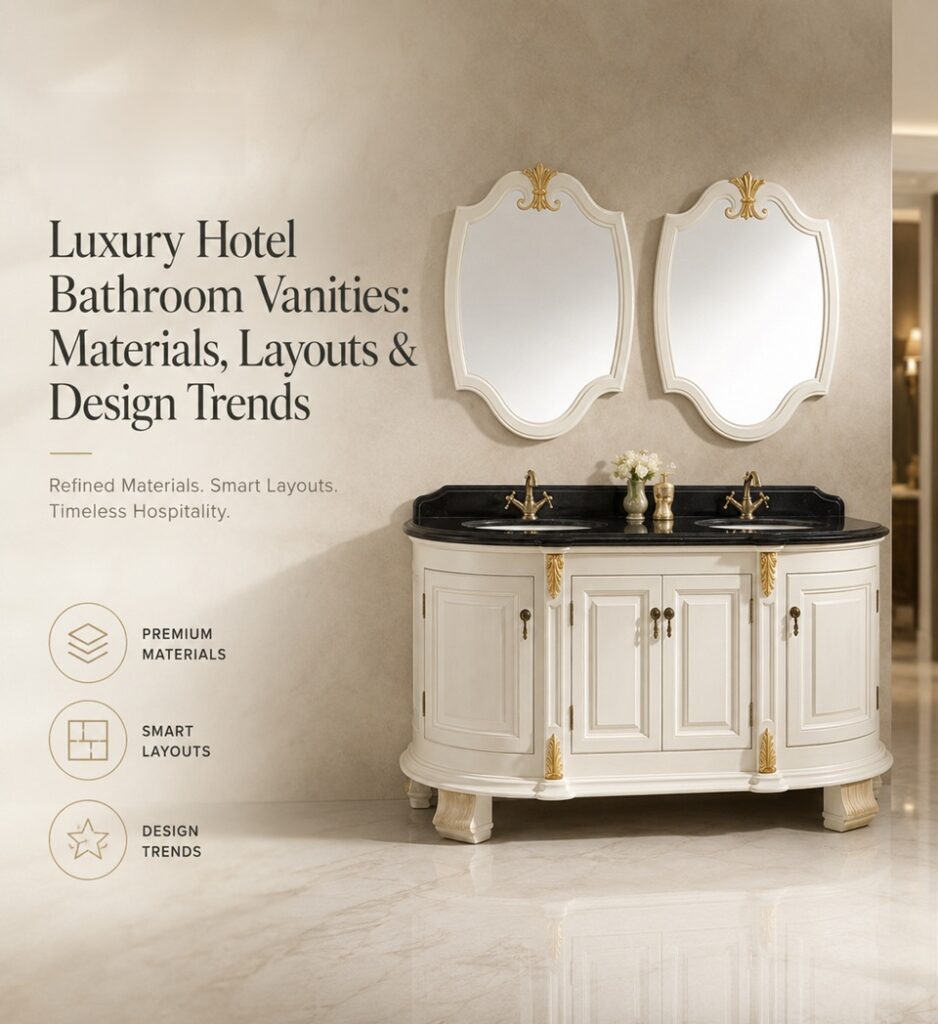 Luxury hotel double vanity for BathSelect Hospitality mockup testing