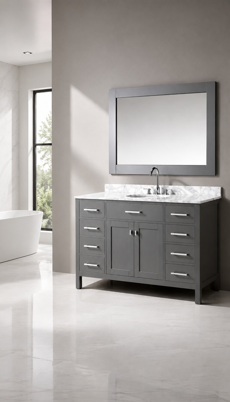 Luxury hotel bathroom vanity
