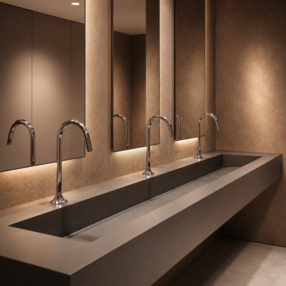 BathSelect facility manager and hospitality bathroom fixture research for commercial restroom planning