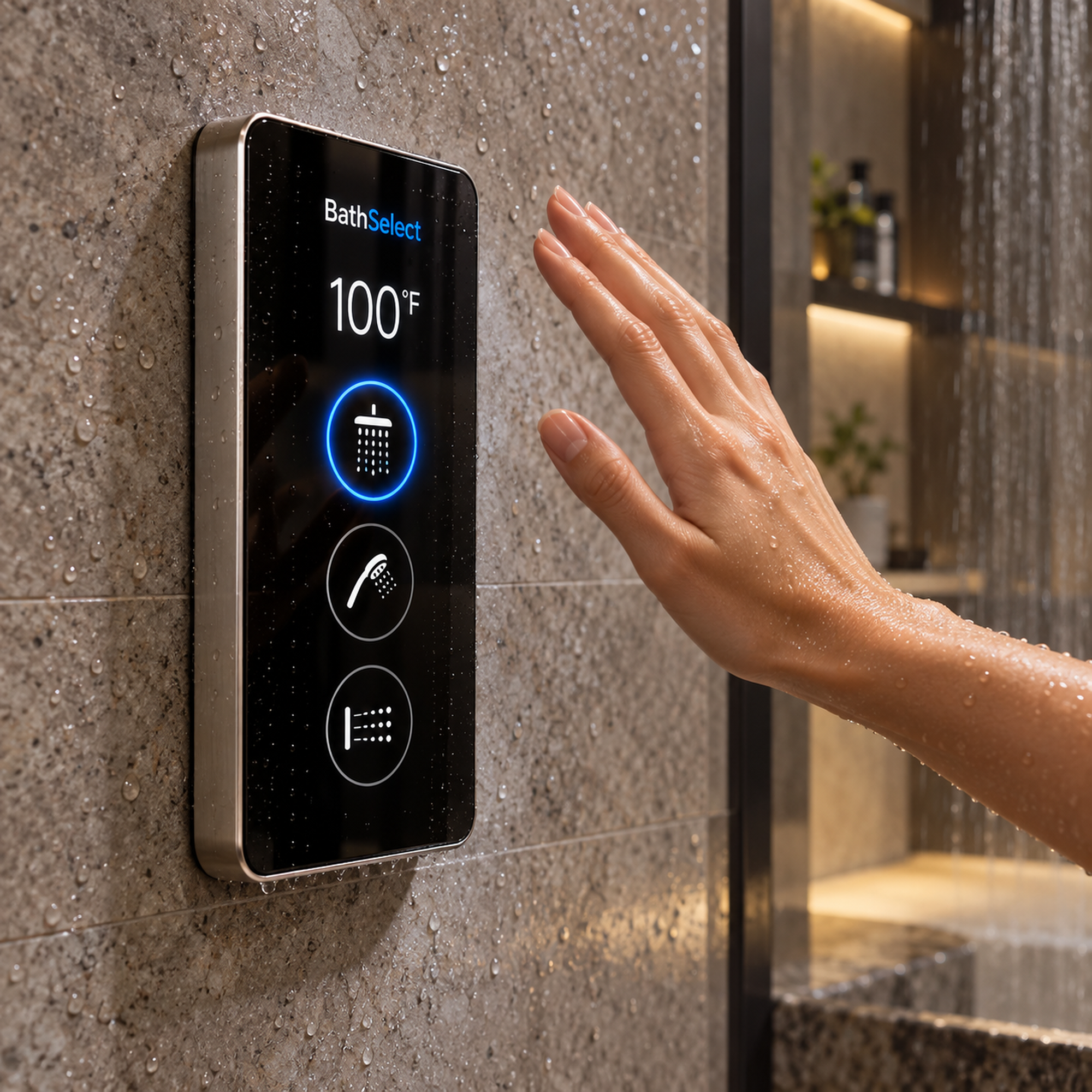 BathSelect digital shower temperature control system